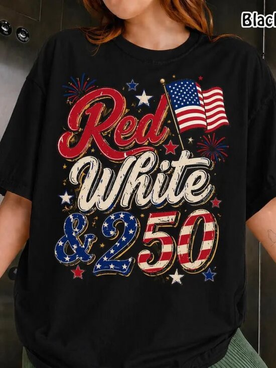 Tops - 250th Anniversary Shirt, Red White And 250th Shirt, 4th of July Tee